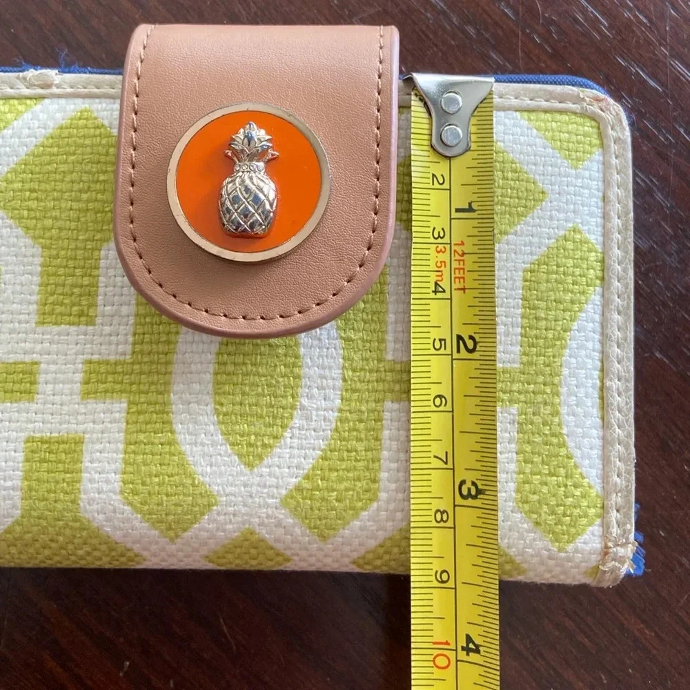 💜 Spartina 449 Heyward Yacht Club Mini Wallet Retro Pineapple